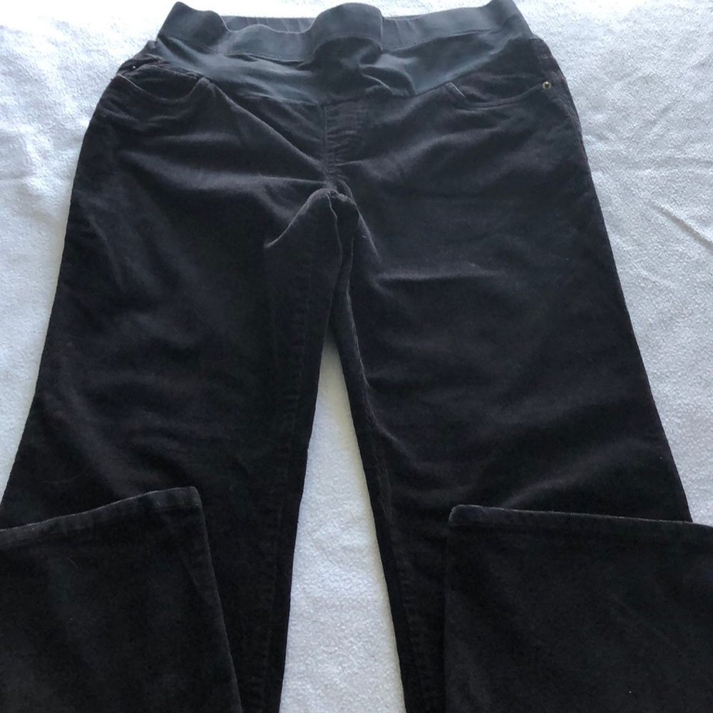❤️3X20 TWO HEARTS MATERNITY CORDUROYS BLACK PANTS | S